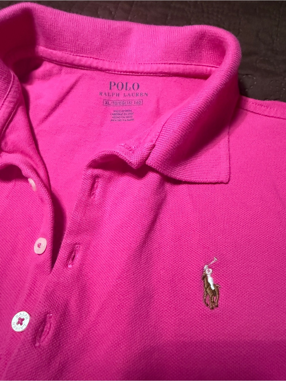 Polo by Ralph Lauren Bright Pink Short-Sleeve Polo